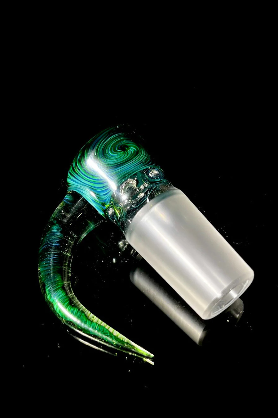 Moose Glass - 5 Hole Disc Screen Bong Slide Bowl Piece (18MM Male) (Worked +) - Image 2