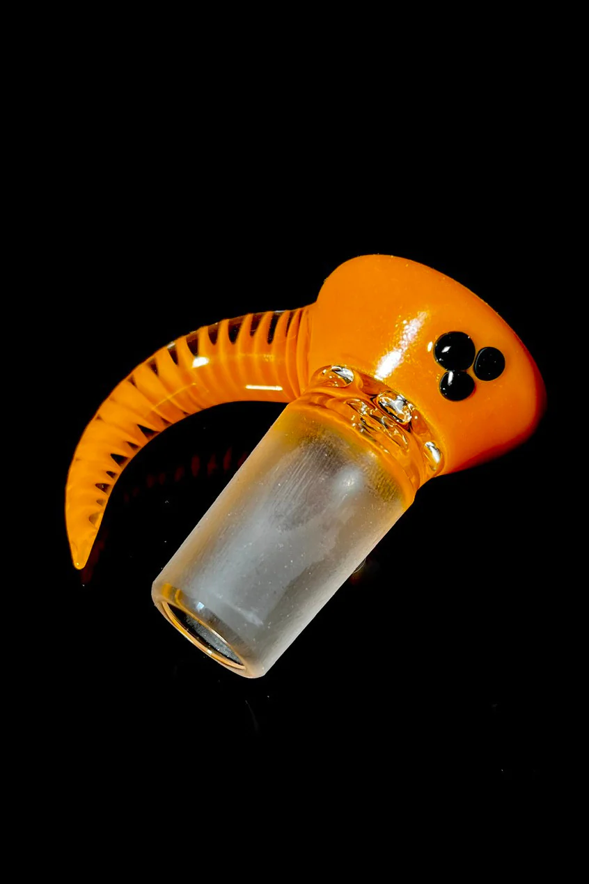 Moose Glass - 5 Hole Disc Screen Bong Slide Bowl Piece (18MM Male) (Accented) - Image 23