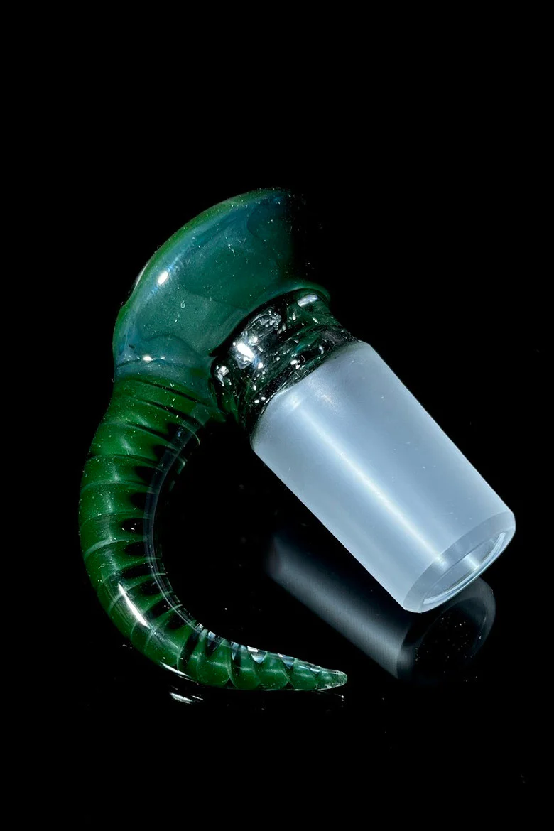 Moose Glass - 5 Hole Disc Screen Bong Slide Bowl Piece (18MM Male) (Accented) - Image 26