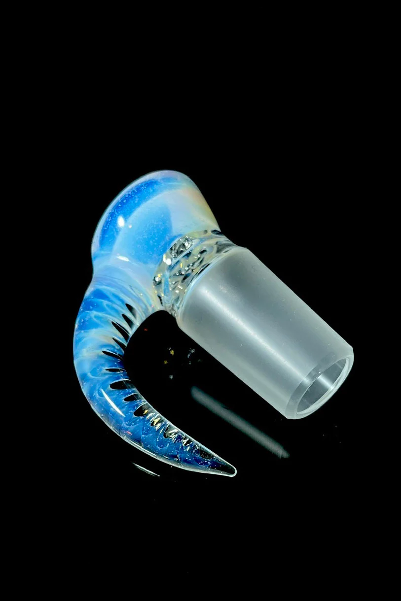 Moose Glass - 5 Hole Disc Screen Bong Slide Bowl Piece (18MM Male) (Accented) - Image 27