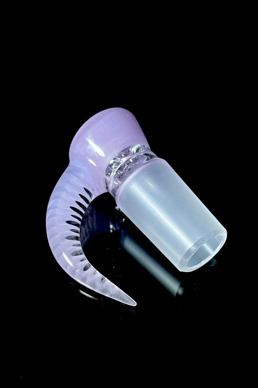 Moose Glass - 5 Hole Disc Screen Bong Slide Bowl Piece (18MM Male) (Accented) - Image 28