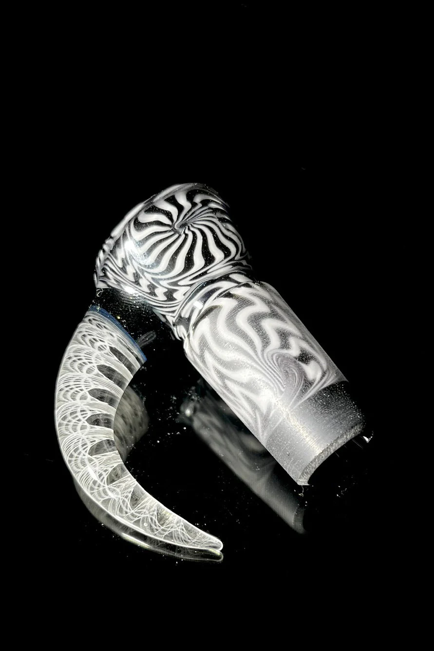 Moose Glass - 5 Hole Disc Screen Bong Slide Bowl Piece (18MM Male) (Fully Worked) - Image 2