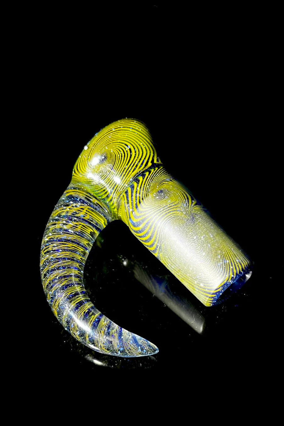 Moose Glass - 5 Hole Disc Screen Bong Slide Bowl Piece (18MM Male) (Fully Worked) - Image 4
