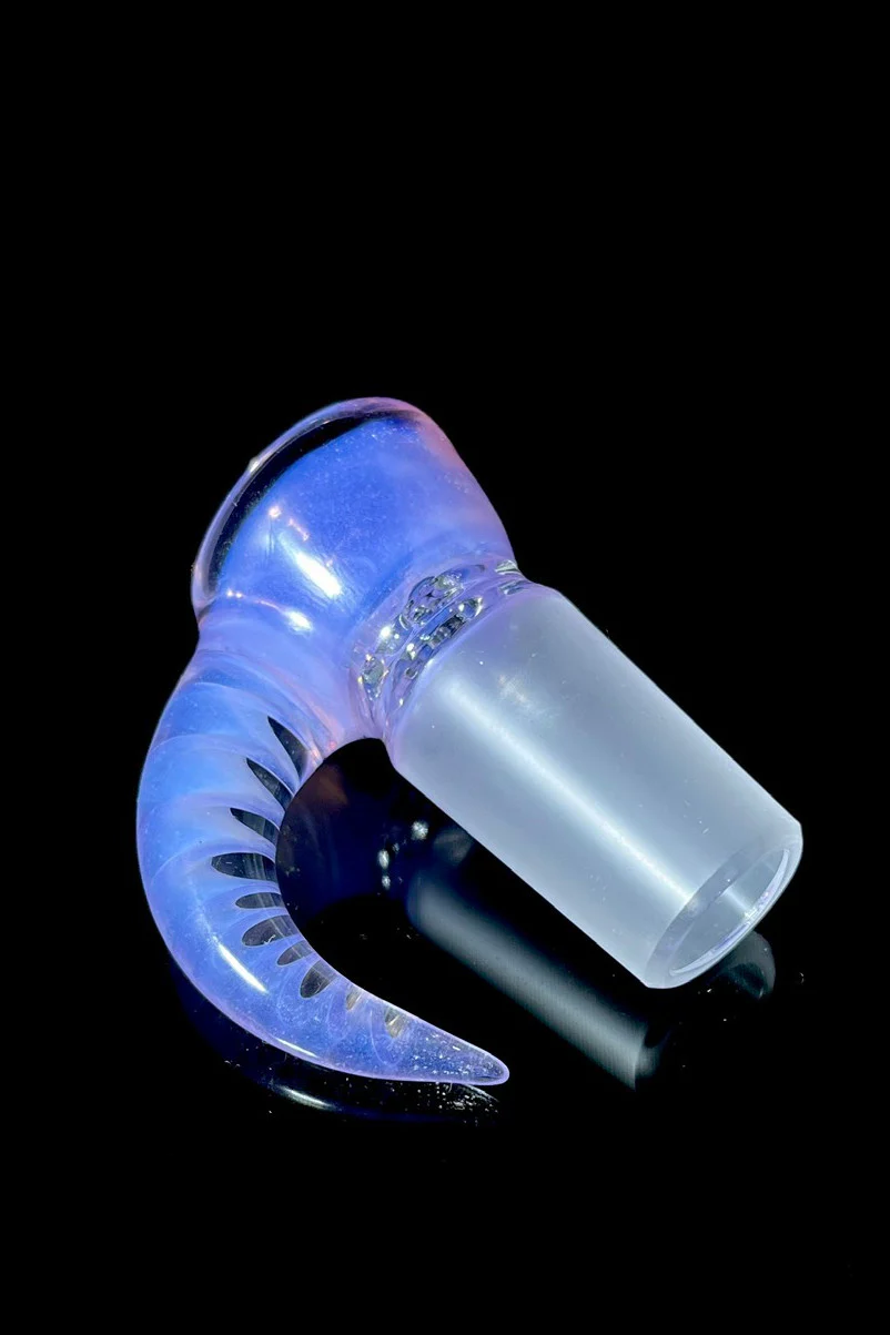 Moose Glass - 5 Hole Disc Screen Bong Slide Bowl Piece (18MM Male) (Accented) - Image 30