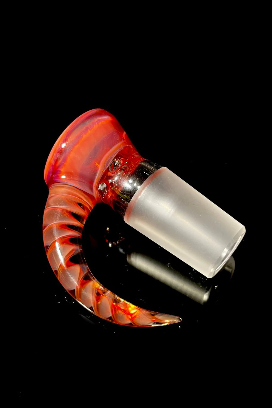 Moose Glass - 5 Hole Disc Screen Bong Slide Bowl Piece (18MM Male) (Accented) - Image 6