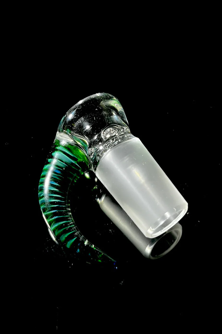 Moose Glass - 5 Hole Disc Screen Bong Slide Bowl Piece (18MM Male) (Accented Horn) - Image 4