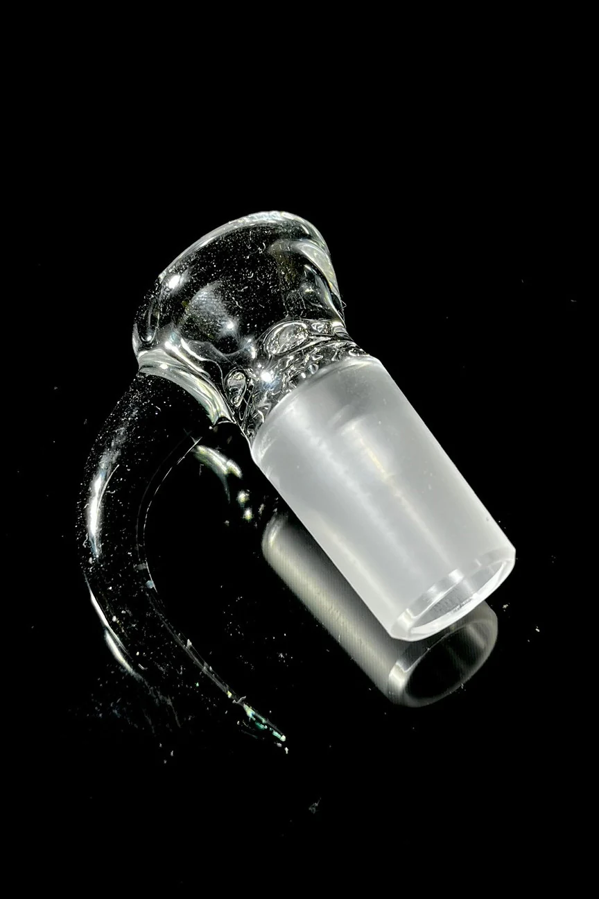 Moose Glass - 5 Hole Disc Screen Bong Slide Bowl Piece (18MM Male) (Accented Horn) - Image 8