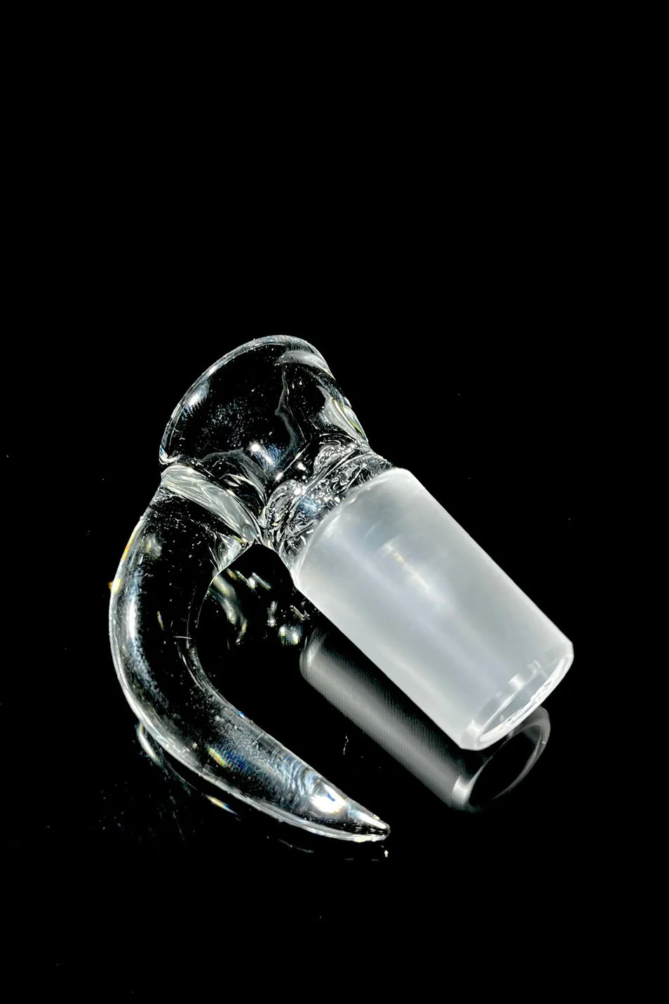 Moose Glass - 5 Hole Disc Screen Bong Slide Bowl Piece (18MM Male) (Clear)