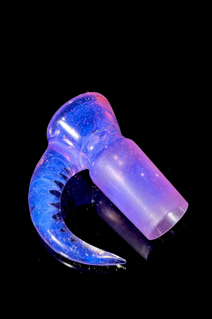 Moose Glass - 5 Hole Disc Screen Bong Slide Bowl Piece (18MM Male) (Full Color) - Image 4