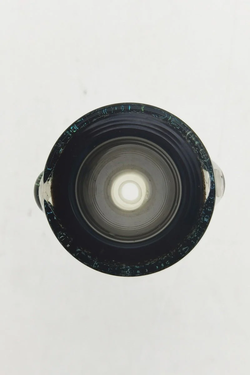 Single Hole Bong Slide Bowl Piece w/ Multi-Marble Handle - Image 15