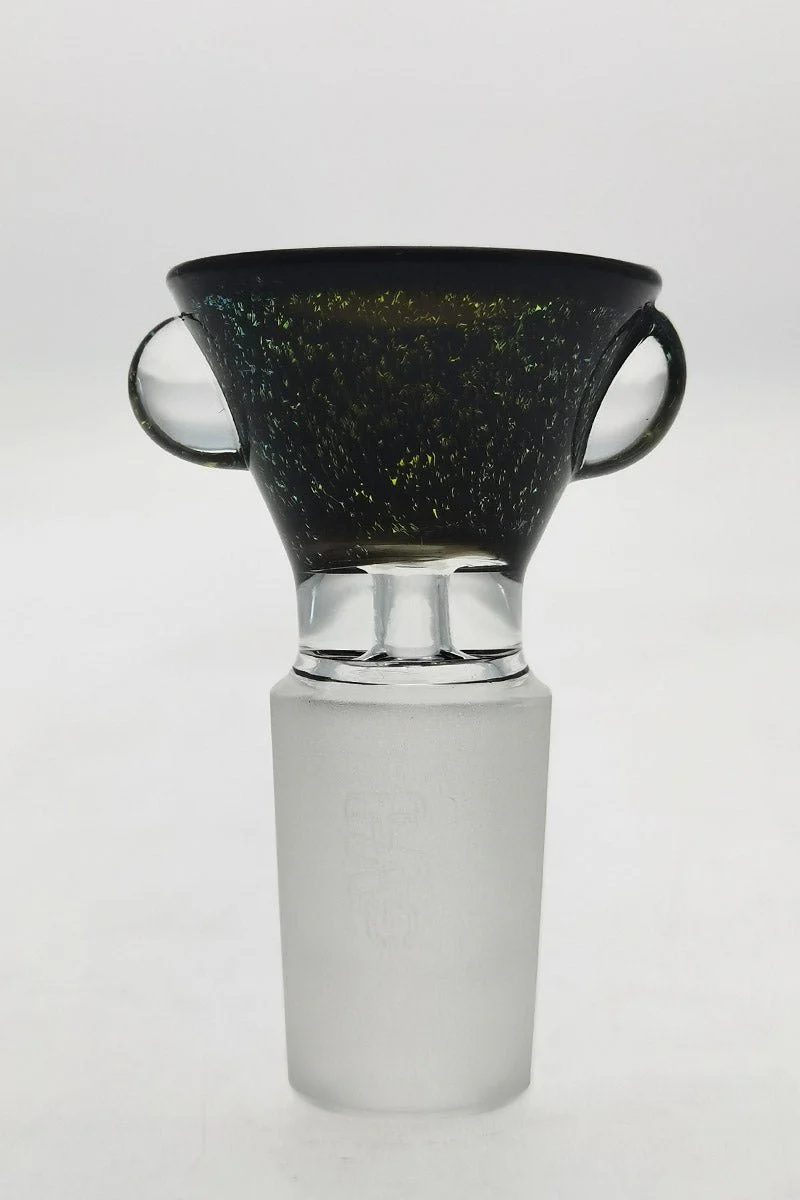 Single Hole Bong Slide Bowl Piece w/ Multi-Marble Handle - Image 50