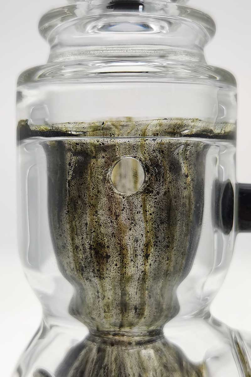 TAG - 8.5" Faberge Egg Klein Incycler (Recycler) Dab Rig w/ Super Slit Puck (14MM Female) - Image 102