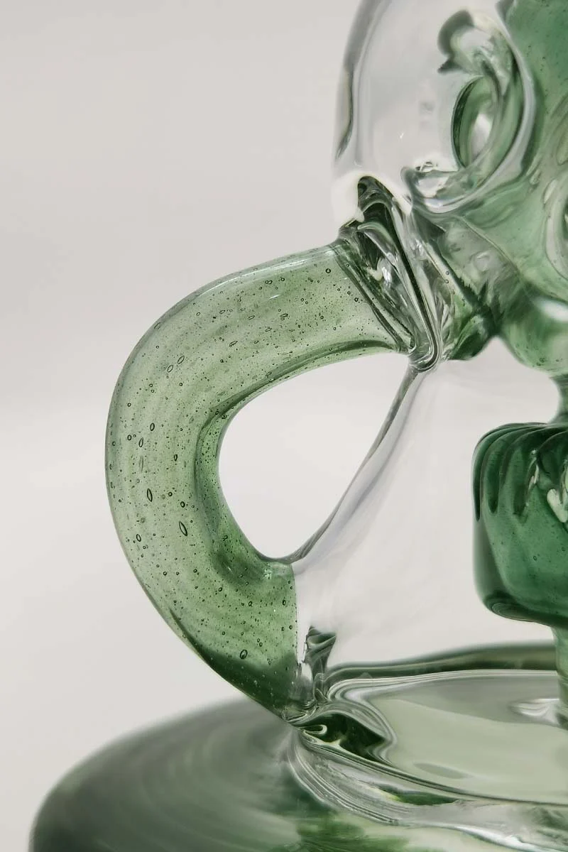 TAG - 8.5" Faberge Egg Klein Incycler (Recycler) Dab Rig w/ Super Slit Puck (14MM Female) - Image 167