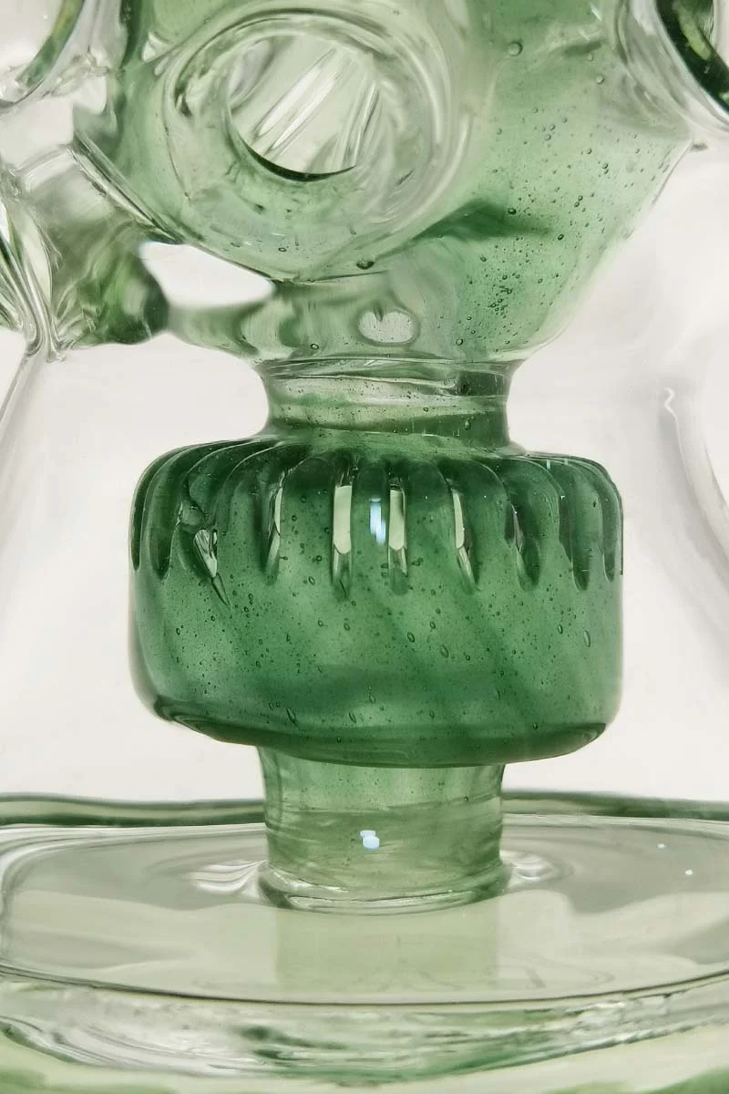 TAG - 8.5" Faberge Egg Klein Incycler (Recycler) Dab Rig w/ Super Slit Puck (14MM Female) - Image 168