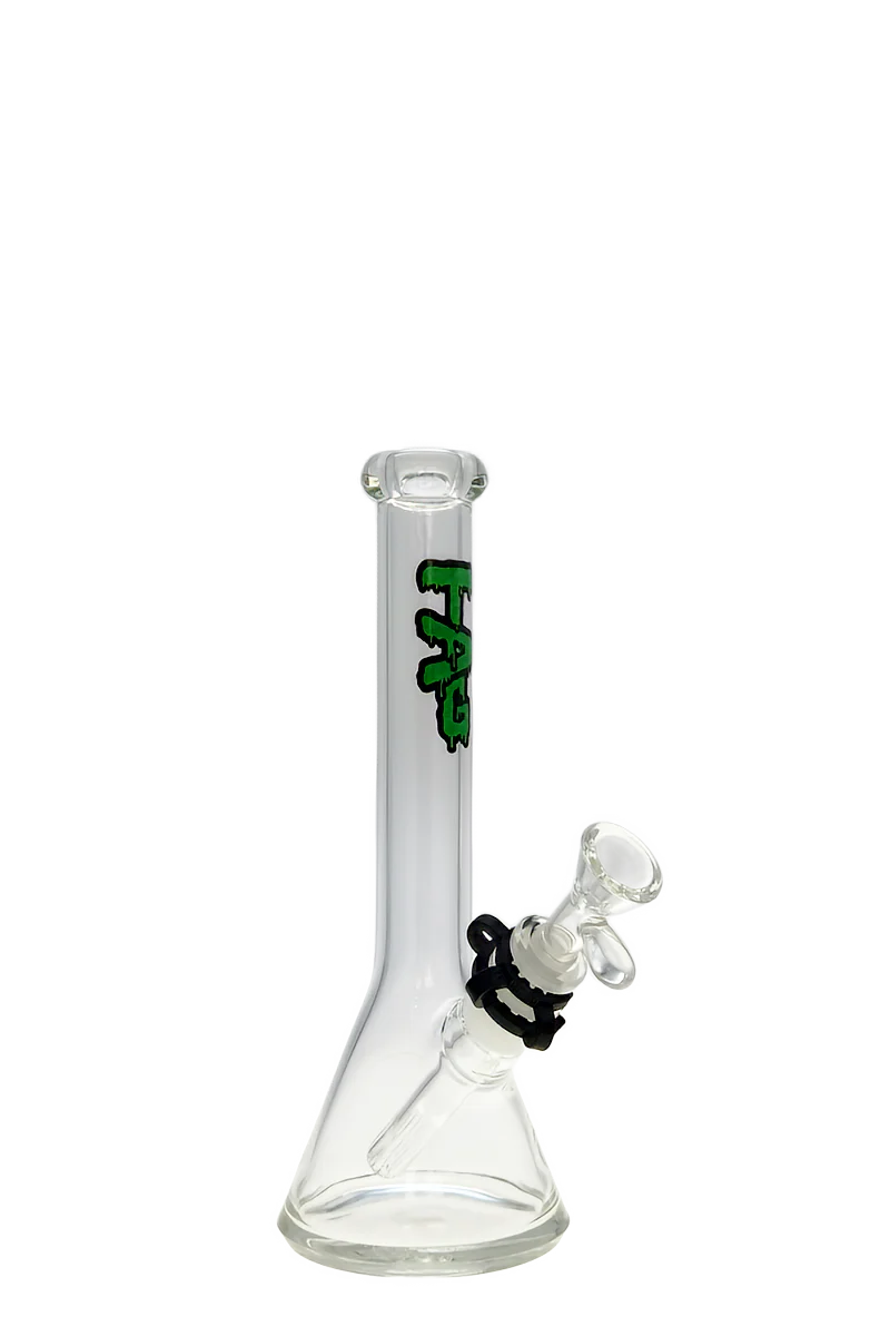 TAG - 10" Beaker Bong 32x4MM - 18/14MM Downstem (3.25") - Image 6