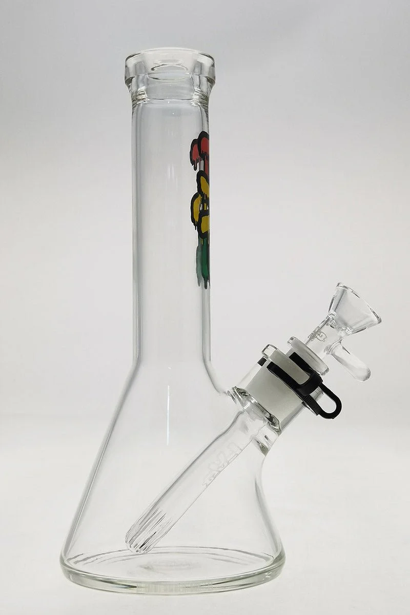 TAG - 10" Beaker Bong 38x4MM - 18/14MM Downstem (3.75") - Image 2