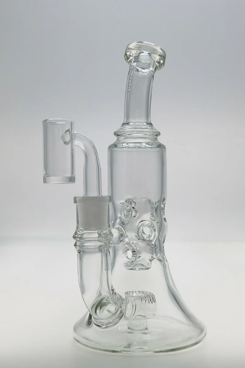 TAG - 8.5" Faberge Can Super Slit Donut Dab Rig with Bellow Base 44x4MM (14MM Female) - Image 17