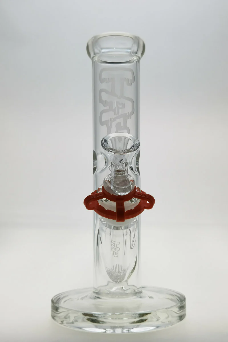 TAG - 10" Straight Tube Bong 44x4MM - 18/14MM Downstem (3.00") - Image 3