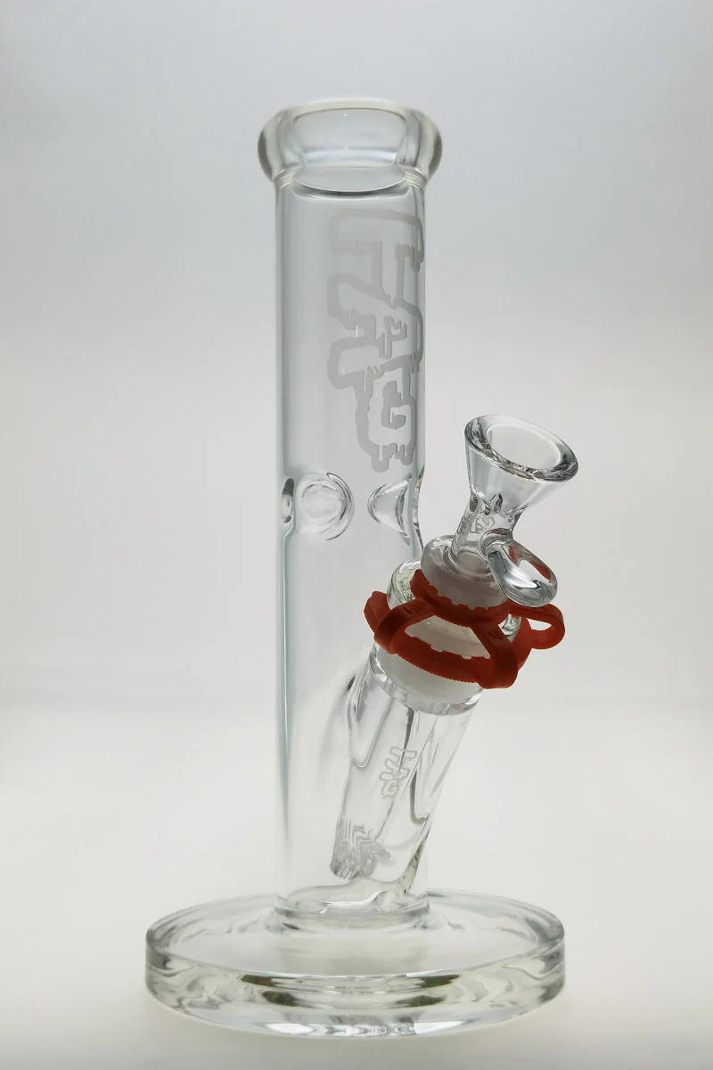 TAG - 10" Straight Tube Bong 44x4MM - 18/14MM Downstem (3.00") - Image 6