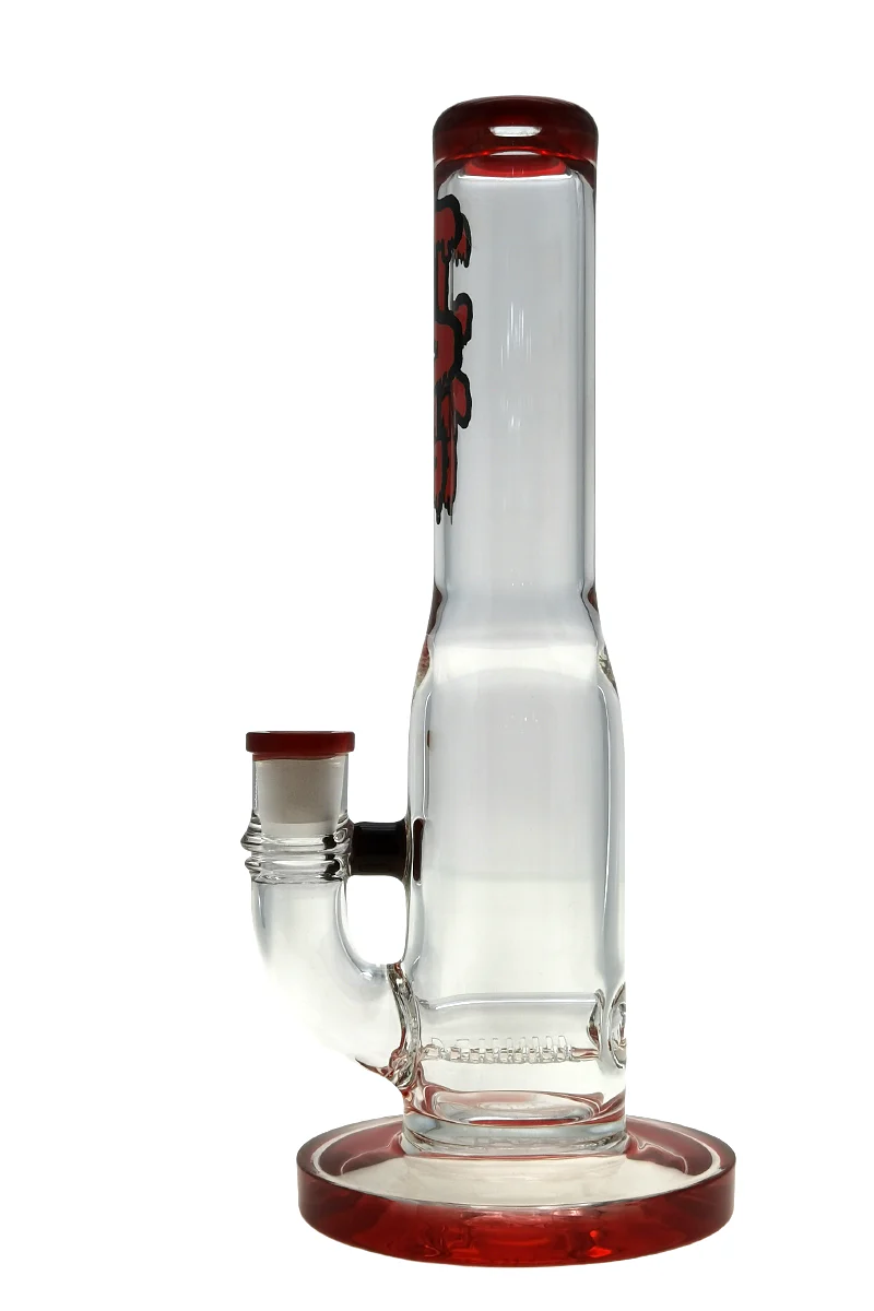 TAG - 10" Gridded Inline Straight Tube Bong 38x4MM (14MM Female) - Image 4