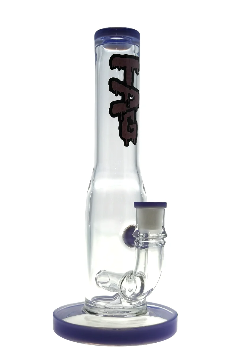 TAG - 10" Gridded Inline Straight Tube Bong 38x4MM (14MM Female) - Image 8