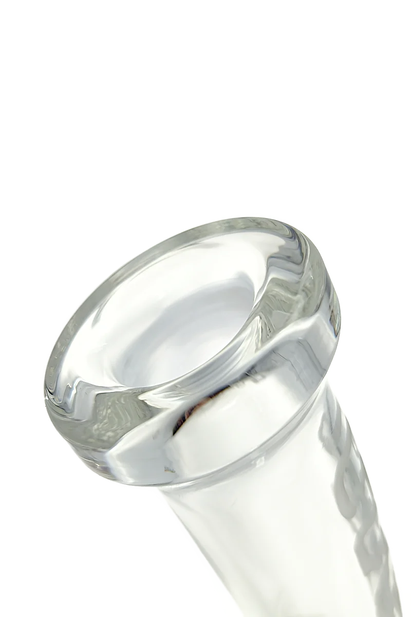 TAG - 12" Bent Neck Fritted Disc Can Dab Rig Bong 65x5MM (18MM Female) - Image 7