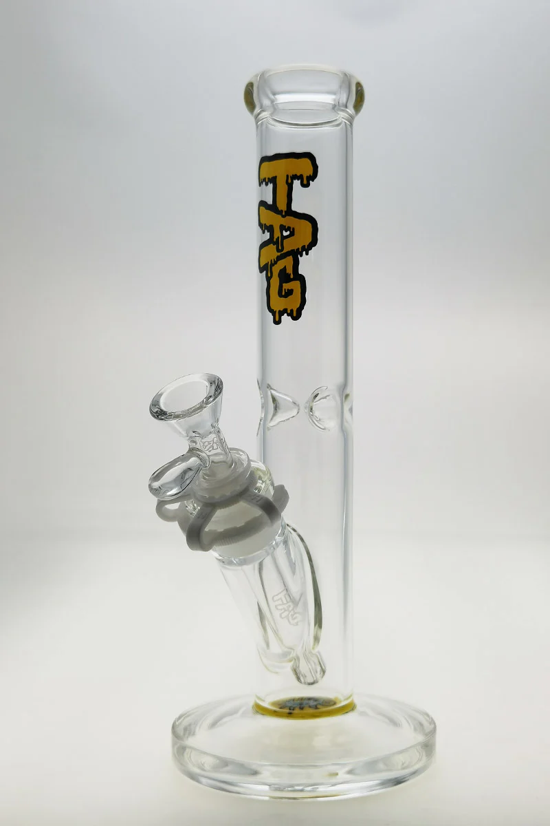 TAG - 12" Straight Tube Bong 44x4MM - 18/14MM Downstem (3.50") - Image 17