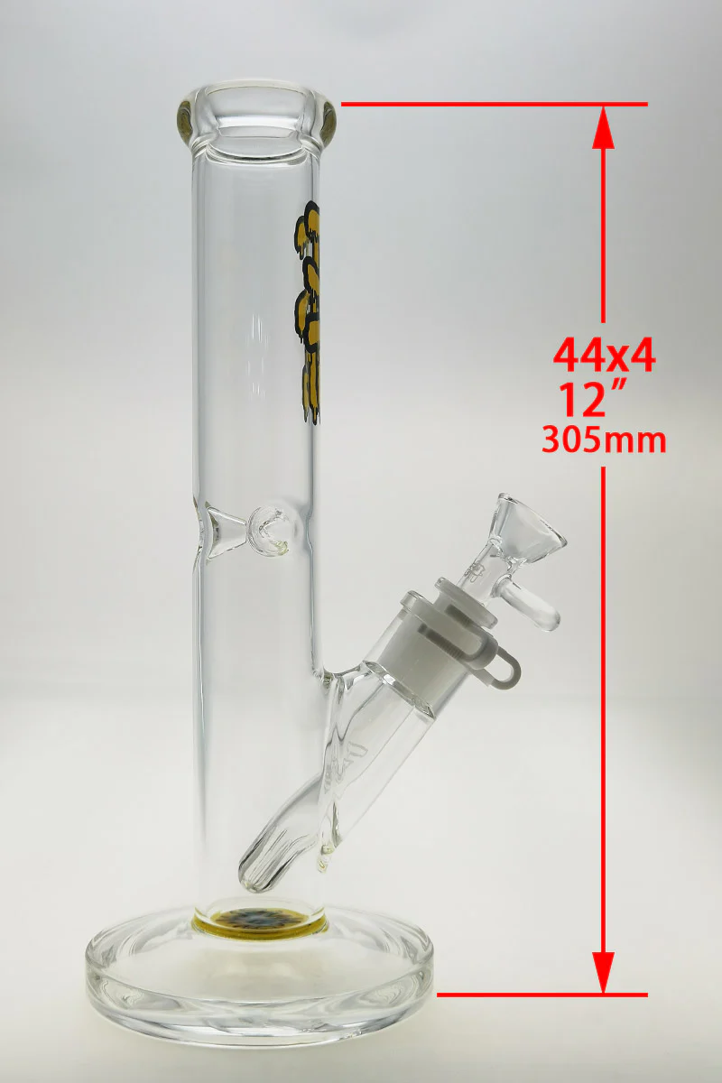 TAG - 12" Straight Tube Bong 44x4MM - 18/14MM Downstem (3.50") - Image 26