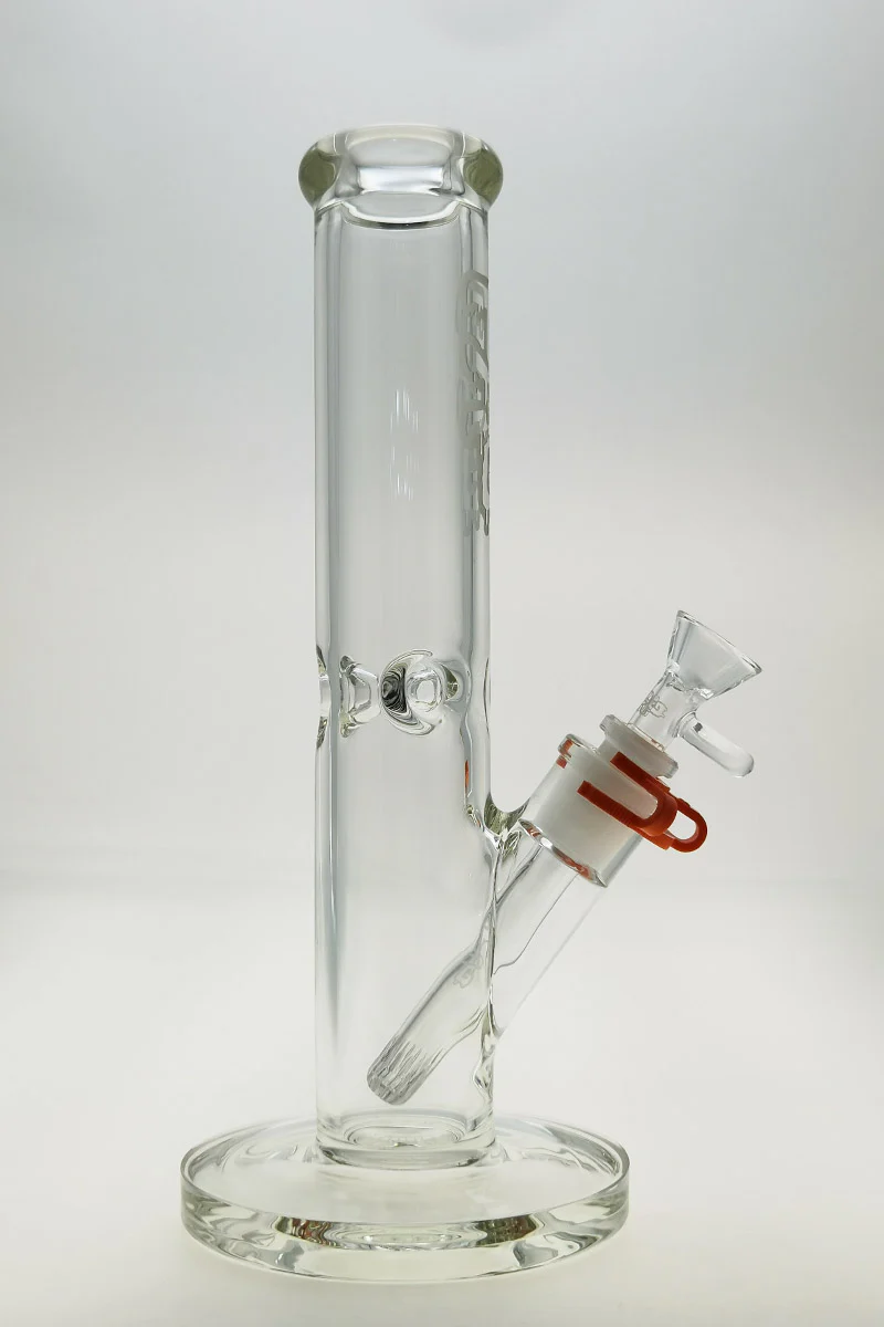 TAG - 12" Straight Tube Bong 50x7MM - 18/14MM Downstem (3.75") - Image 2