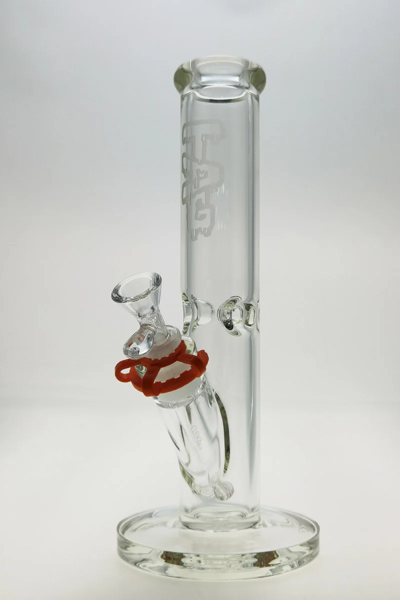 TAG - 12" Straight Tube Bong 50x7MM - 18/14MM Downstem (3.75") - Image 5