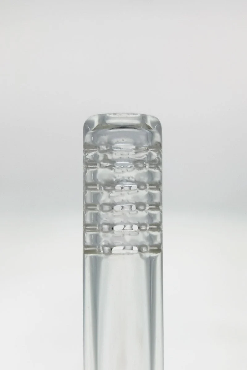 TAG - 14/10MM 6 Row x 2 (36 Hole) Open End Gridded Super Slit Bong Downstem - Image 12