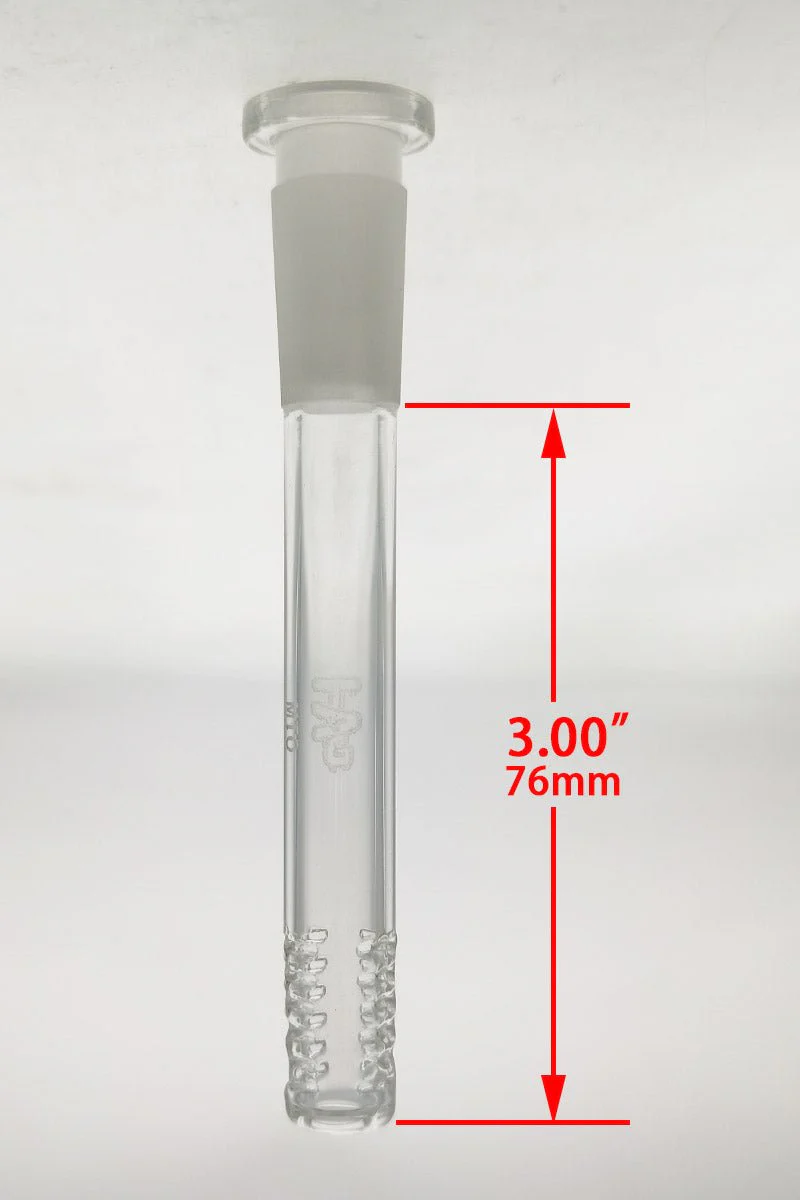TAG - 14/10MM 6 Row x 2 (36 Hole) Open End Gridded Super Slit Bong Downstem - Image 16