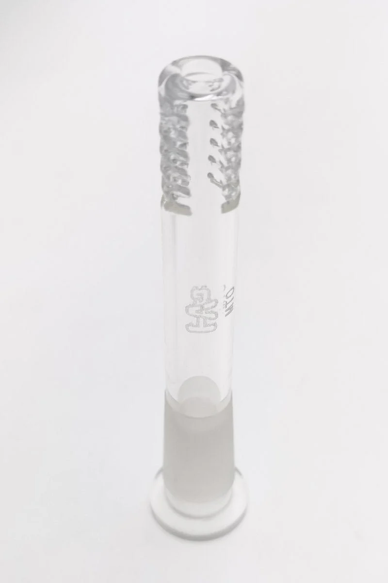 TAG - 14/10MM 6 Row x 2 (36 Hole) Open End Gridded Super Slit Bong Downstem - Image 3