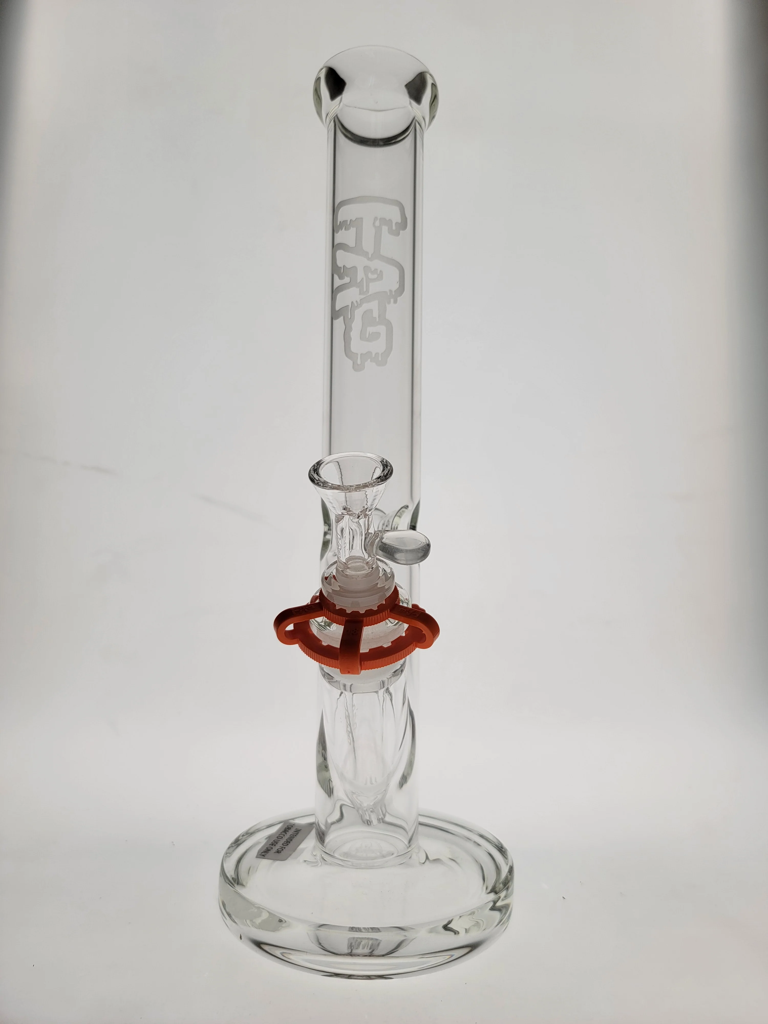 TAG - 14" Straight Tube Bong 44x4MM - 18/14MM Downstem (3.50") - Image 6