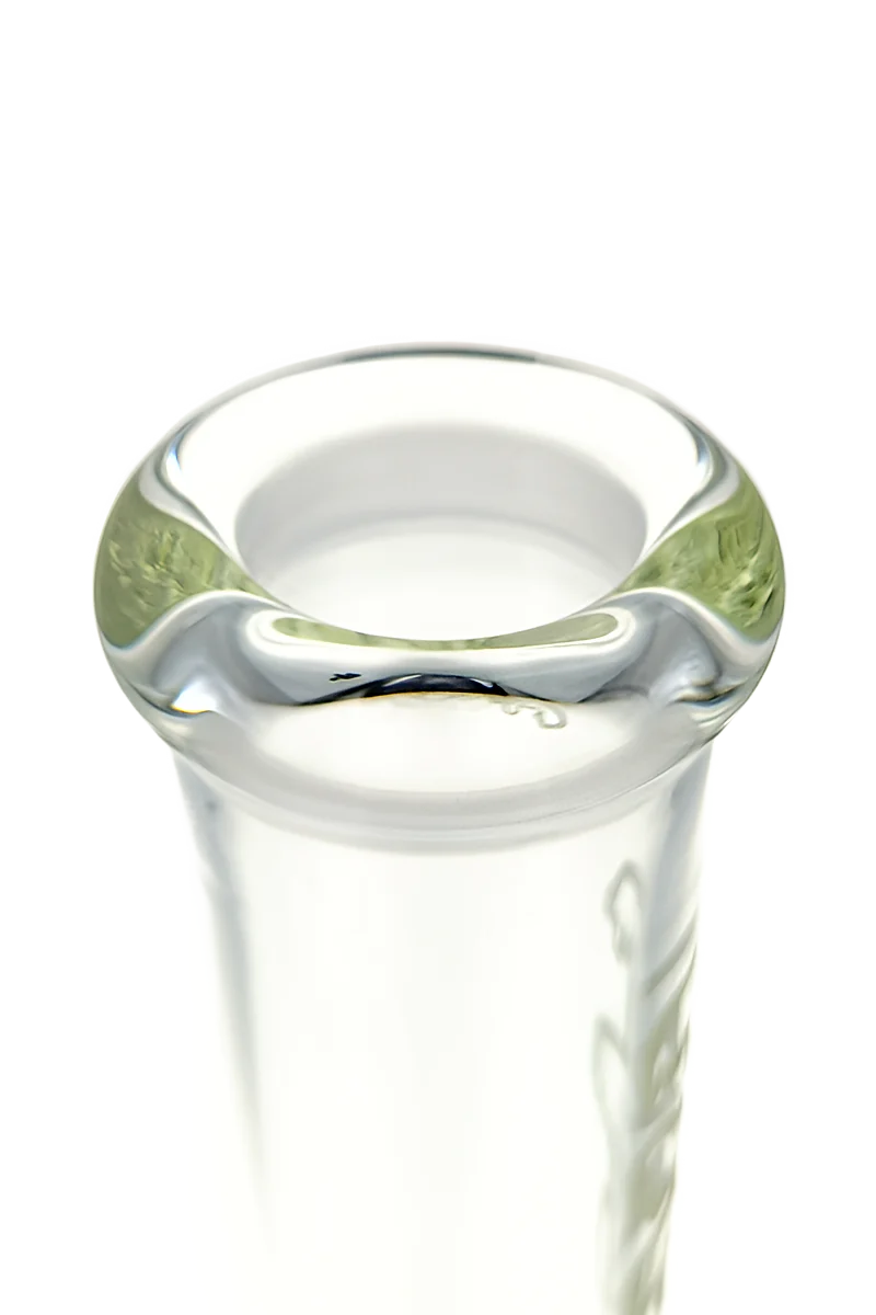 TAG - 14" Straight Tube Bong 50x5MM - 18/14MM Downstem (4.00") - Image 3