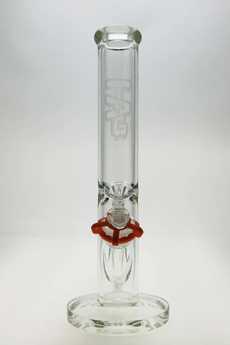 TAG - 14" Straight Tube Bong 50x7MM - 18/14MM Downstem (4.00") - Image 2