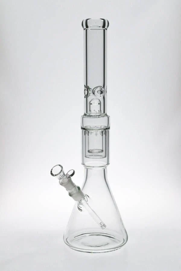 TAG - 20" Interior Showerhead Beaker Bong with Dome Splashguard - 7MM - 18/18MM Downstem - Image 4