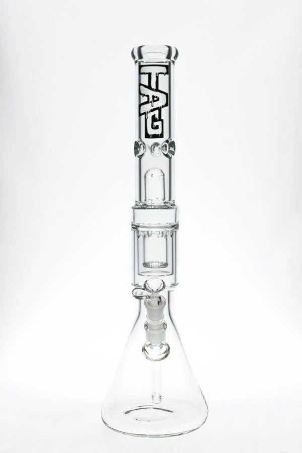 TAG - 20" Interior Showerhead Beaker Bong with Dome Splashguard - 7MM - 18/18MM Downstem - Image 6