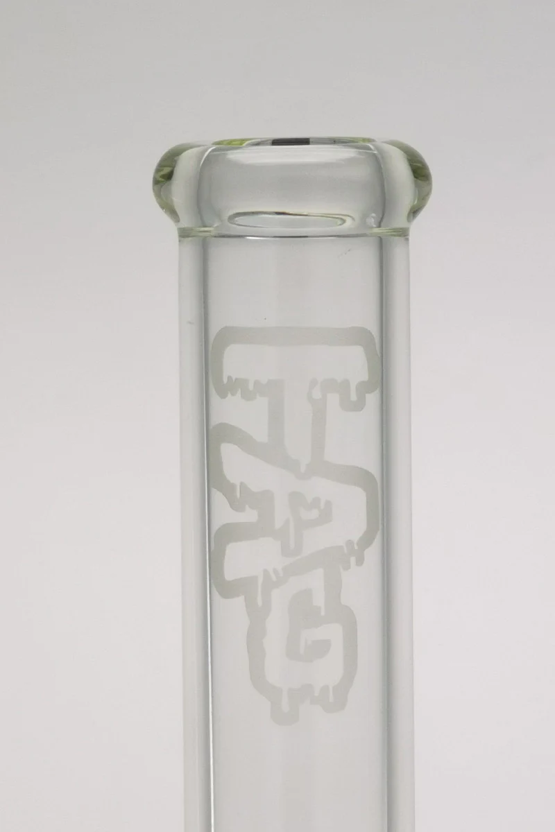 TAG - 15" Straight Tube Bong 50x7MM - 18/14MM Downstem (3.75") - Image 4