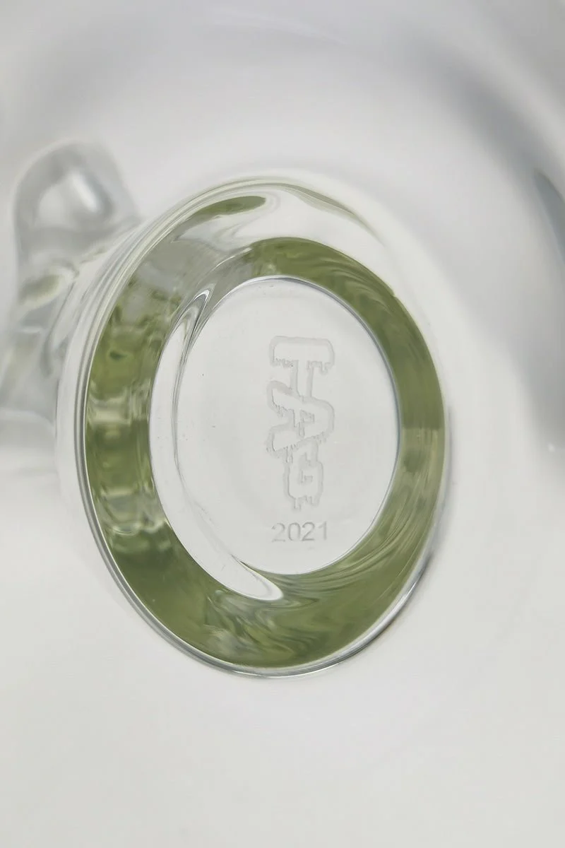 TAG - 15" Straight Tube Bong 50x7MM - 18/14MM Downstem (3.75") - Image 9