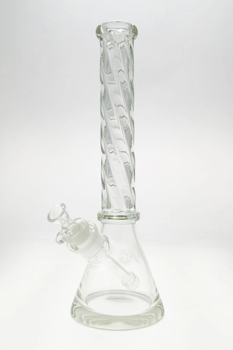 TAG - 16" Beaker Bong w/ Helical Rod 50x7MM - 28/18MM Downstem (4.50") - Image 4