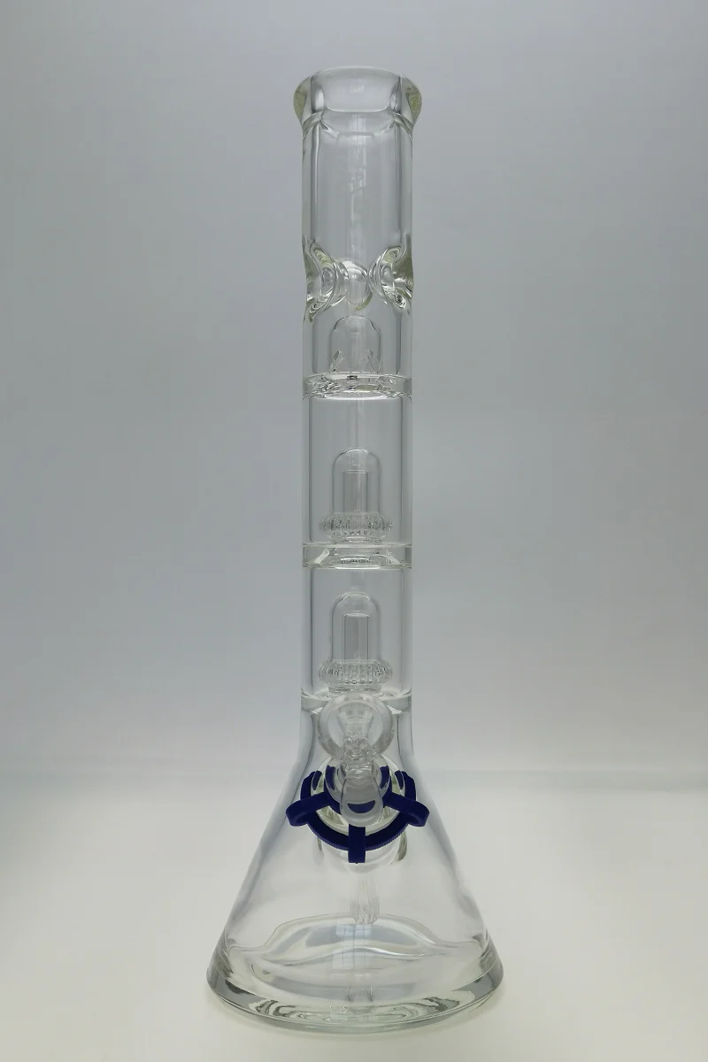 TAG - 17" Streamline Double Super Slit UFO Beaker Bong 50x7MM - 18/14MM Downstem (4.00") - Image 2