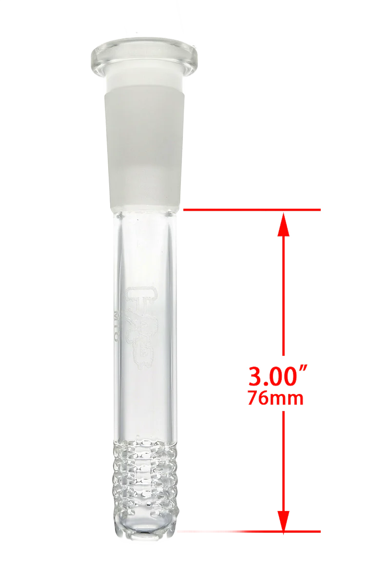 TAG - 18/14MM Open End Bong Downstem - 6 Row x 3 (54 Hole) Multiplying Super Slit - Image 8
