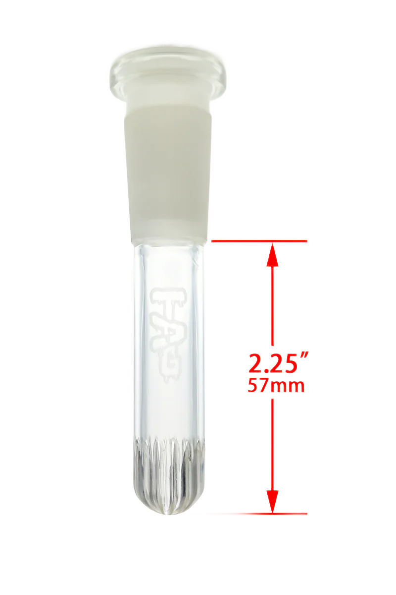 TAG - 18/14MM Closed End Rounded Showerhead Bong Downstem - Image 12