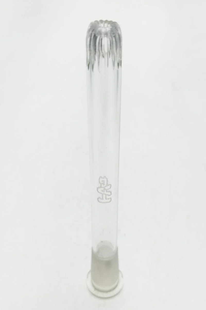 TAG - 18/14MM Open End Rounded Super Slit Showerhead Bong Downstem - Image 4