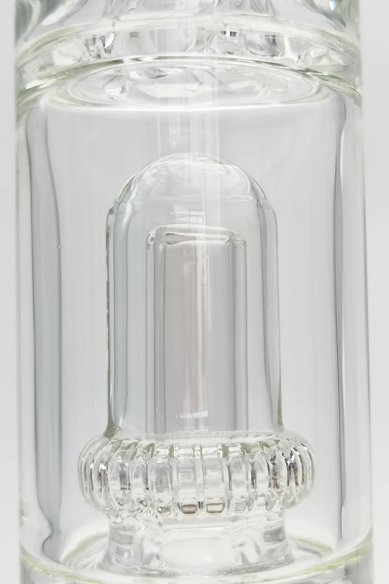 TAG - 18" Bent Neck Streamline Double UFO Beaker Bong 50x7MM - 18/14MM Downstem (3.75") - Image 3