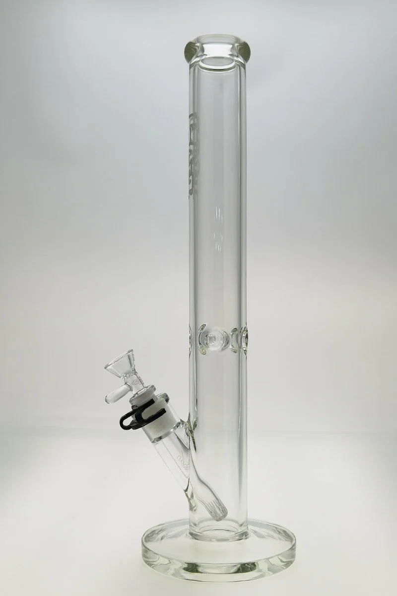 TAG - 18" Straight Tube Bong 50x7MM - 18/14MM Downstem (4.00") - Image 2