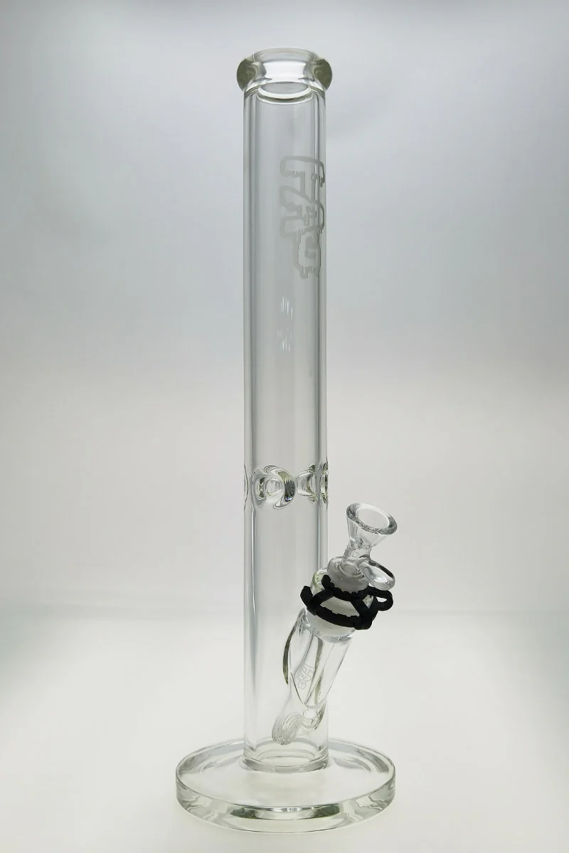 TAG - 18" Straight Tube Bong 50x7MM - 18/14MM Downstem (4.00") - Image 5