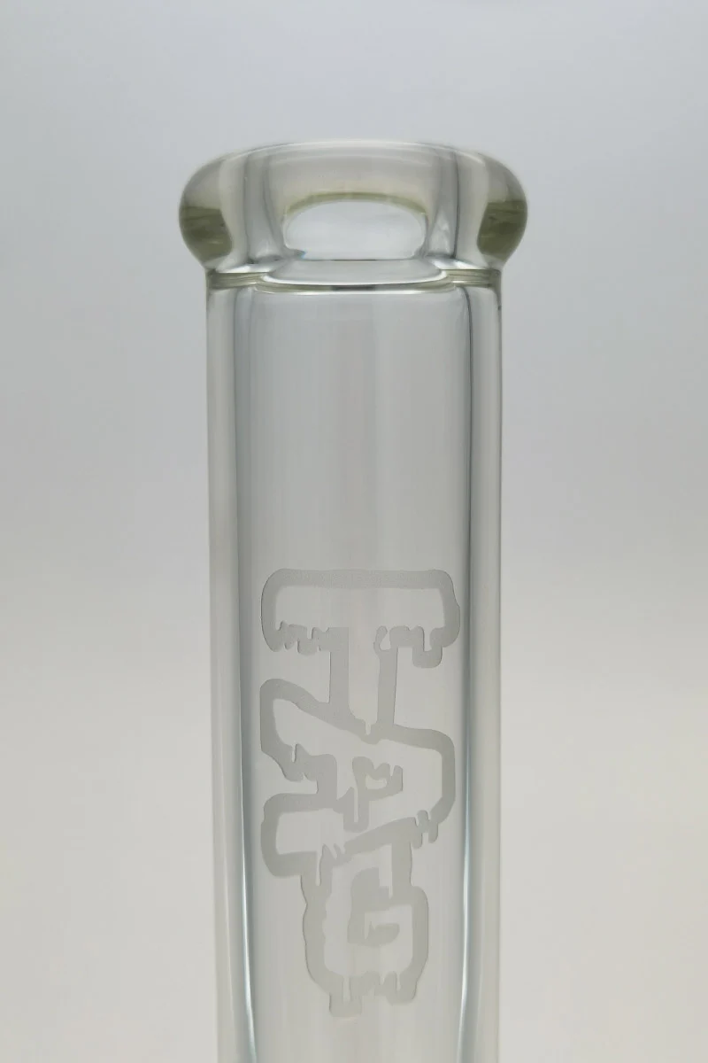 TAG - 18" Straight Tube Bong 50x7MM - 18/14MM Downstem (4.00") - Image 7