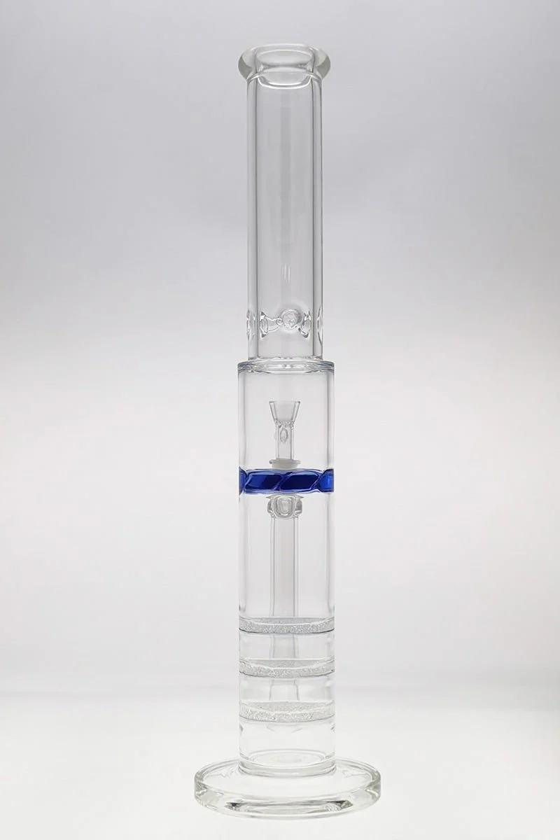 TAG - 18.75" Triple Fritted Disc with Spinning Cyclone Splash Guard Bong 7MM - Image 19